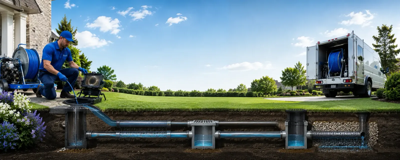 Outdoor drain cleaning information for East Hickory, PA